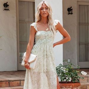 VICI Cliffie Floral Smocked Maxi Dress